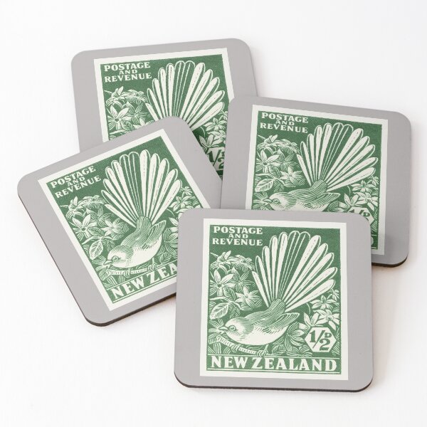 Item preview, 1935 NEW ZEALAND Fantail Piwakawaka Stamp  designed and sold by retrographics.