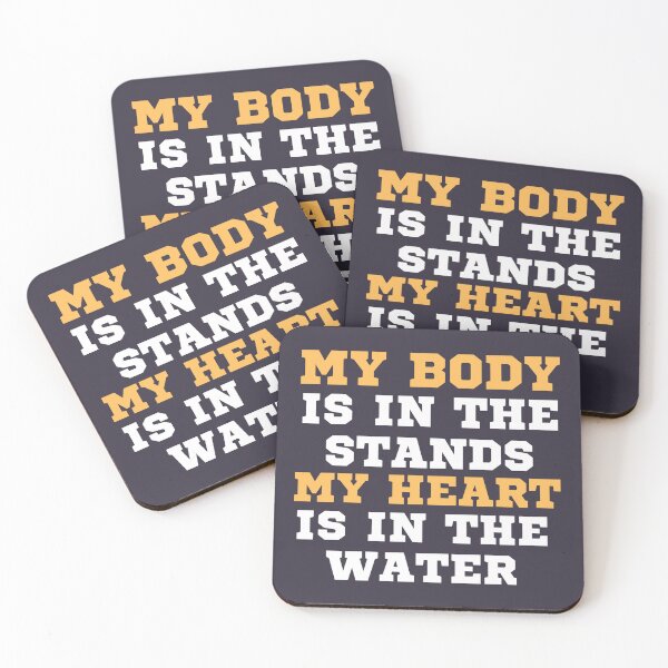 Item preview, My Heart is in the Water: Dedicated Swim Mom Tee designed and sold by LaneLineThreads.