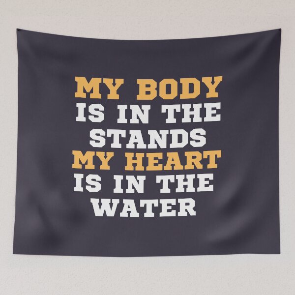 Item preview, My Heart is in the Water: Dedicated Swim Mom Tee designed and sold by LaneLineThreads.