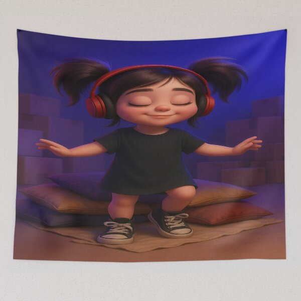 Item preview, Centered Energy – Aluska Standing Calmly with Open Arms designed and sold by Shop A&T.