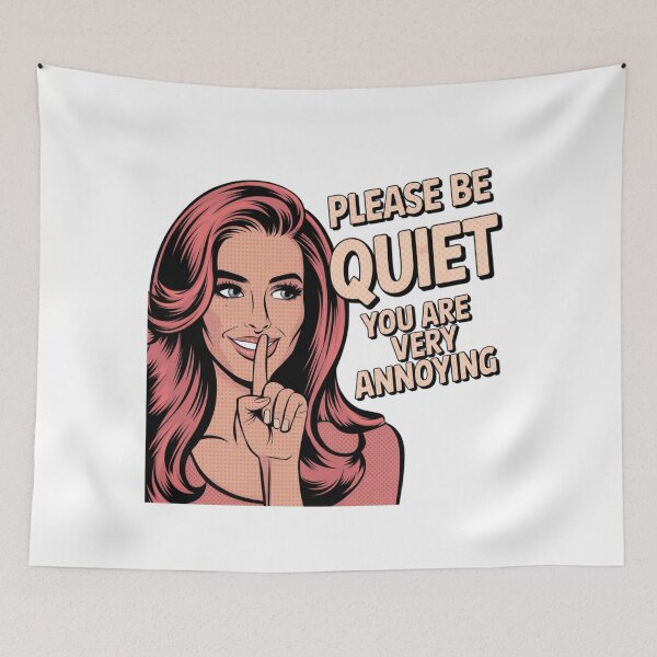 Item preview, silence is Golden, Shush, annoyed, sassy, funnyfits70, Humor, Funny, retro, vintage, funny quotes, animal humor, designed and sold by FunnyFits70.