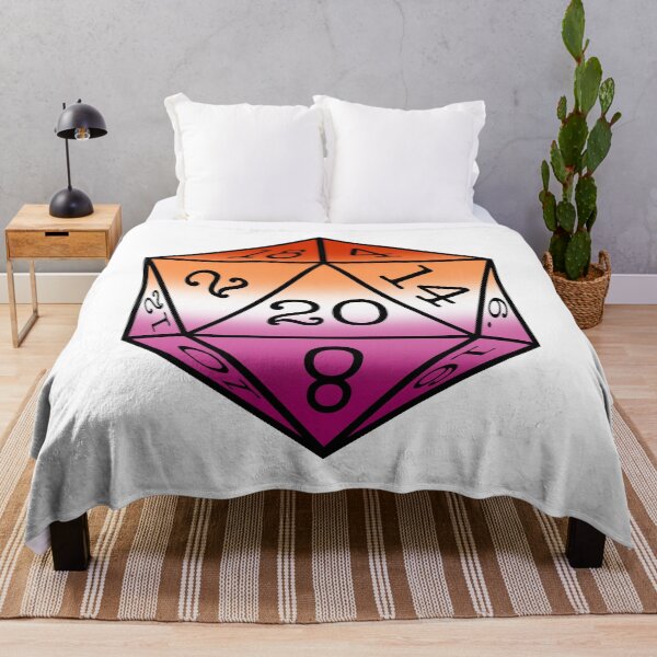 Item preview, Lesbian Pride Flag D20 (Ombre Edition) designed and sold by LoviatarStudios.
