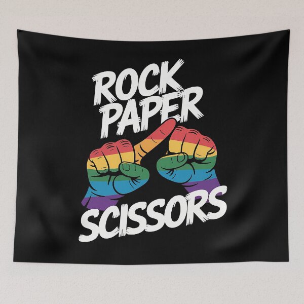 Item preview, Rock Paper Scissors Lesbian Pride Rainbow LGBT designed and sold by brynatshop.