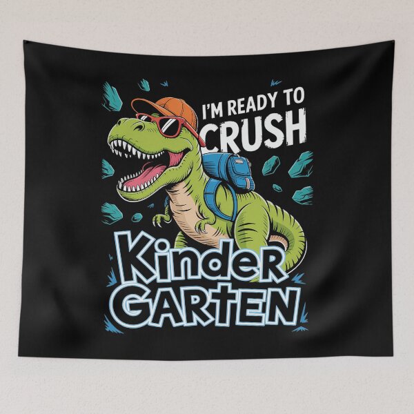 Item preview, Ready To Crush Kindergarten Dinosaur Back to School designed and sold by brynatshop.