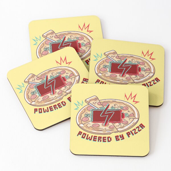 Item preview, Powered by Pizza — Pizza Decor designed and sold by CanvasCoreArt.