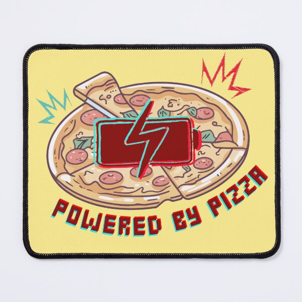 Item preview, Powered by Pizza — Pizza Decor designed and sold by CanvasCoreArt.