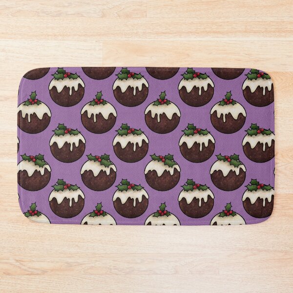 Item preview, Christmas pudding feast with Holly, royal purple designed and sold by Joan and Rose.