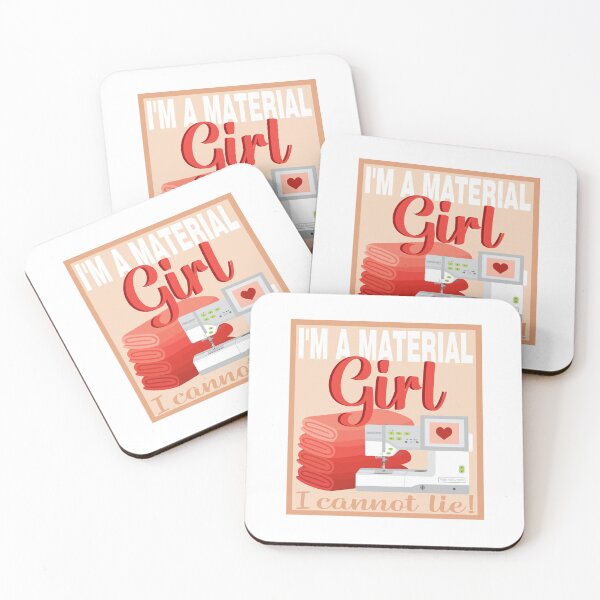 Item preview, Eat Sleep Repeat - Material Girl - Embroidery Machine - RED designed and sold by StellarFX.
