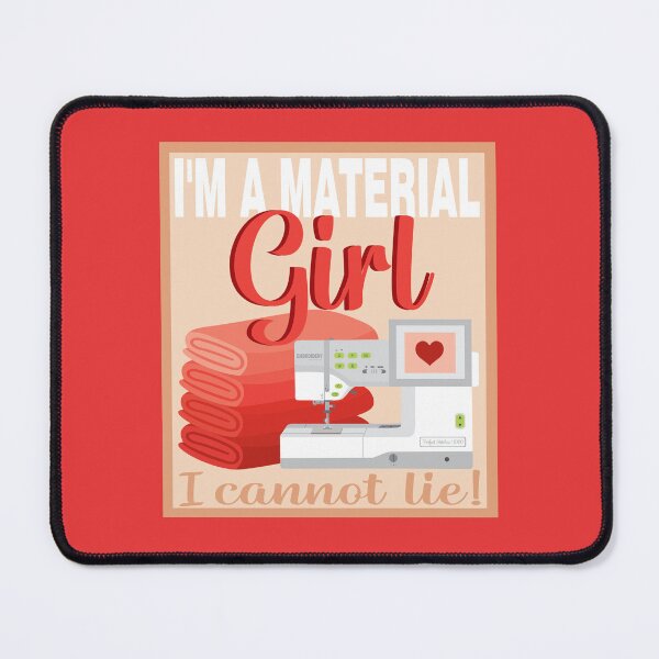 Item preview, Eat Sleep Repeat - Material Girl - Embroidery Machine - RED designed and sold by StellarFX.