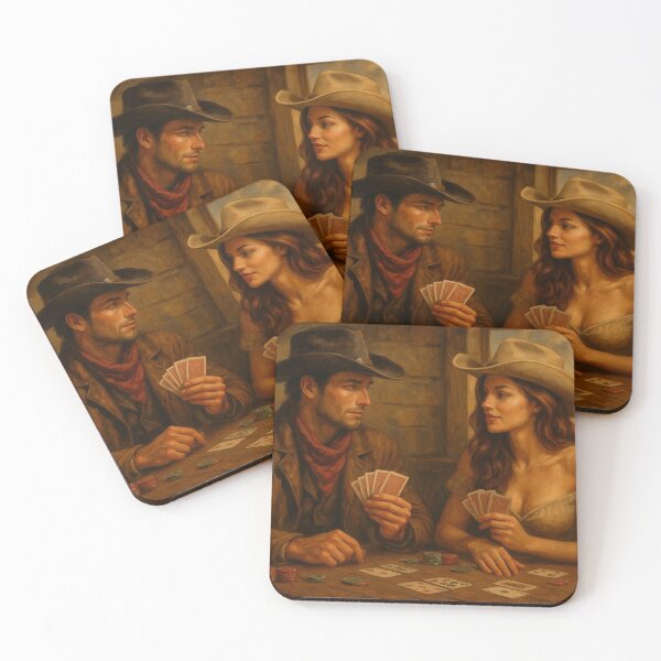 Item preview, western romantic poker match designed and sold by OnlyTheWest.