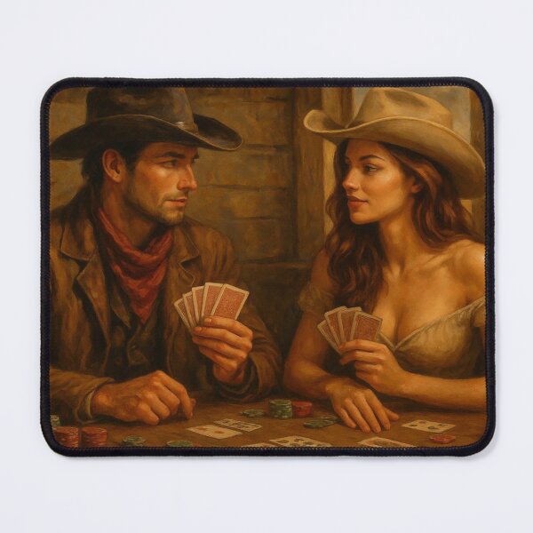 Item preview, western romantic poker match designed and sold by OnlyTheWest.