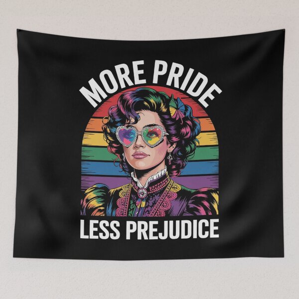 Item preview, More Pride Less Prejudice Rainbow LGBT Month Ally designed and sold by brynatshop.