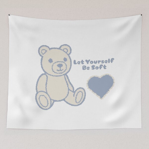 Item preview, Let Yourself Be Soft in blue designed and sold by Aoife Plunkett.
