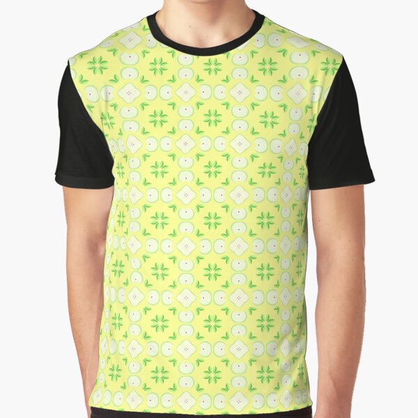 apple yellow vector seamless colorful repeat pattern" Graphic T-Shirt for Sale Abrahamjrnd |