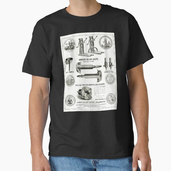 Douglas Mfg. Co. 19th Century Advertising Broadside Woodworking Tools Classic T-Shirt