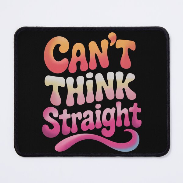 Item preview, Can't Think Straight Lesbian Orange Pink LGBTQ Pride Flag designed and sold by brynatshop.