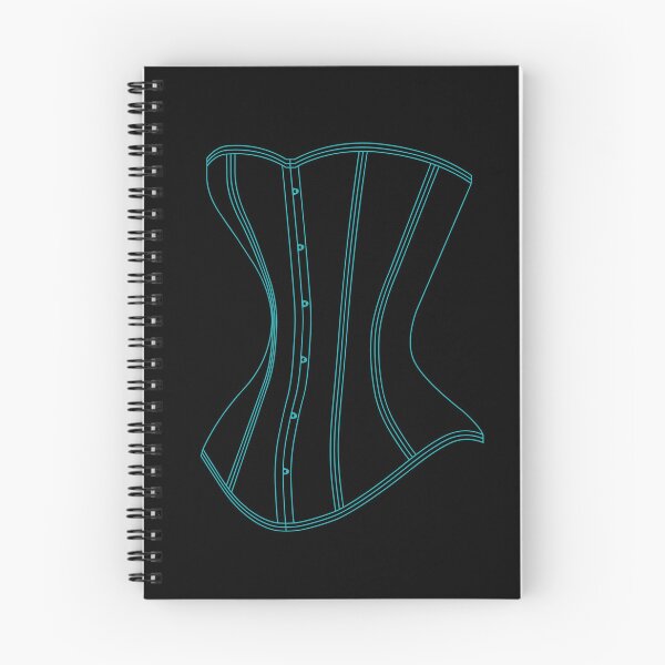 Item preview, Line Art Corset - Teal designed and sold by SleeplessStitch.