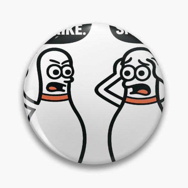 Item preview, Strike-Free Zone: Bowling Pins with Attitude designed and sold by StupidWorldHQ.