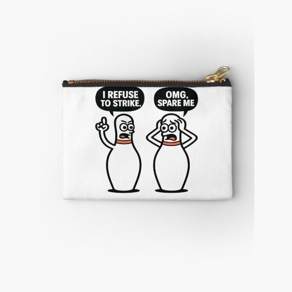 Item preview, Strike-Free Zone: Bowling Pins with Attitude designed and sold by StupidWorldHQ.