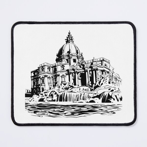 Item preview, Trevi Fountain Rome Italy Landmark Ancient Baroque Fount designed and sold by inkoutninja.