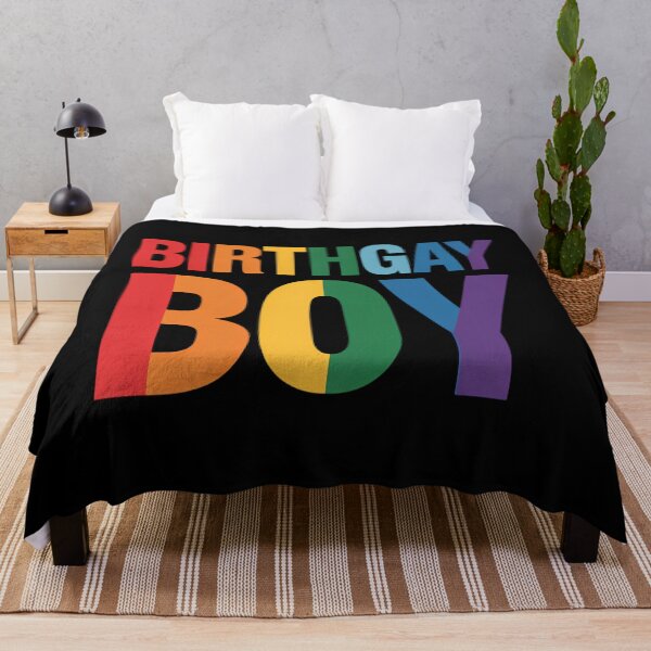 Item preview, Birthgay Boy LGBT Gay Pride Happy Birthday Rainbow designed and sold by brynatshop.