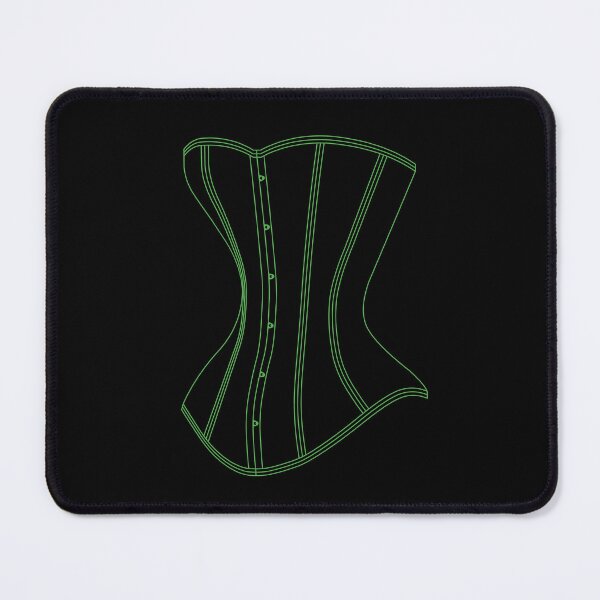 Item preview, Line Art Corset - Green designed and sold by SleeplessStitch.