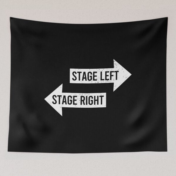 Item preview, Stage Left Stage Right - Funny Theater Drama designed and sold by mhernaevily.