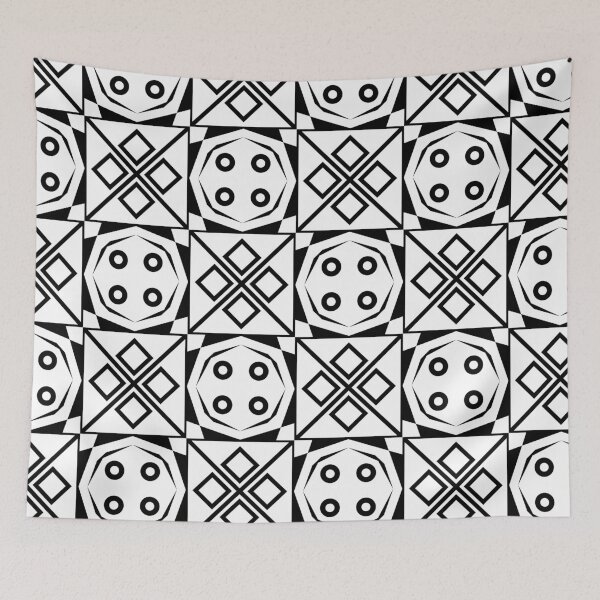 Item preview, Retro Art Deco Geometric Pattern 24.P06.051.052 designed and sold by Space & Care - Art Deco GeoMetrica.
