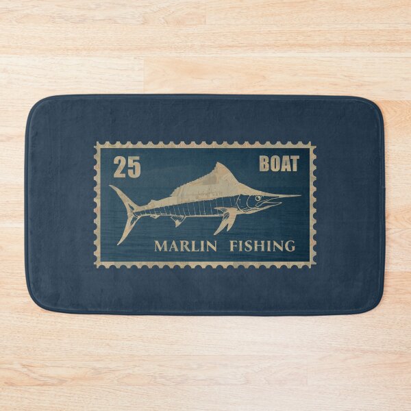 Item preview, Vintage Marlin Fishing Stamp Design designed and sold by KiwiRider.