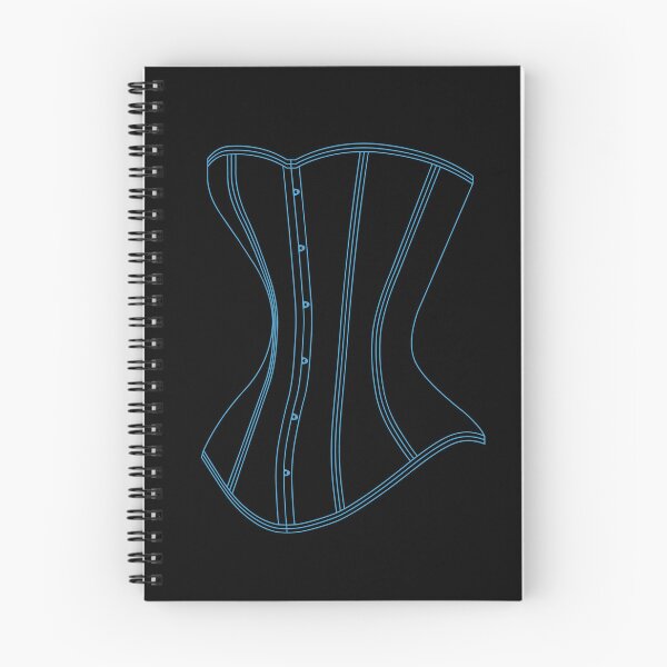 Item preview, Line Art Corset - Blue designed and sold by SleeplessStitch.