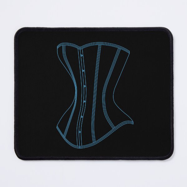 Item preview, Line Art Corset - Blue designed and sold by SleeplessStitch.
