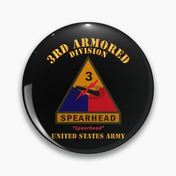 Item preview, Army - SSI - 3rd Armored Division w Name Tape - Spearhead - US Army X 300 designed and sold by Military Insignia Products.