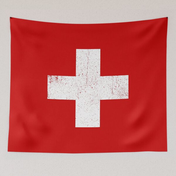 Item preview, Swiss Vintage Cross - Flag of Switzerland designed and sold by mhernaevily.