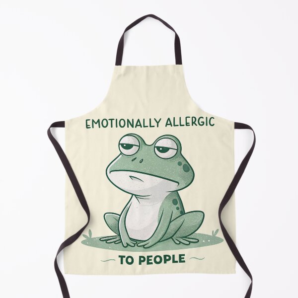 Item preview, Emotionally Allergic to People – Grumpy Frog Art designed and sold by Mintloop-Studio.