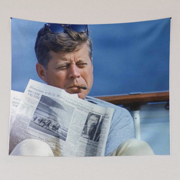 Item preview, John Kennedy Smoking A Cigar designed and sold by valenzuelaray.