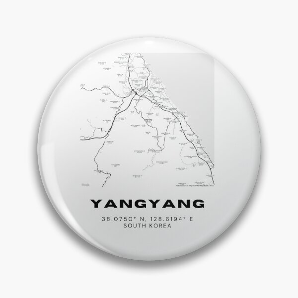 Item preview, Minimalist Yangyang Map – Korean Surfing Coast in Monochrome Style designed and sold by RM-Journey.