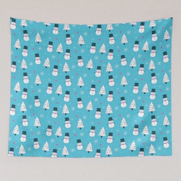 Item preview, cute snowmen and fir trees designed and sold by burbura.