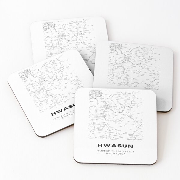 Item preview, Minimalist Hwasun Map – Korean Dolmen Fields in Monochrome Design designed and sold by RM-Journey.