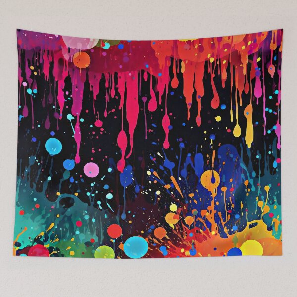 Item preview, Bold And Bright Colorful Splatter Abstract Splash Painting designed and sold by DEC02.