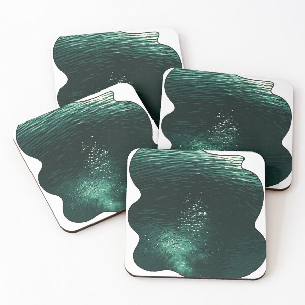Item preview, Emerald Depths | Reflective Water Study – Retro Ukiyo-e Vibes designed and sold by GEEEN.