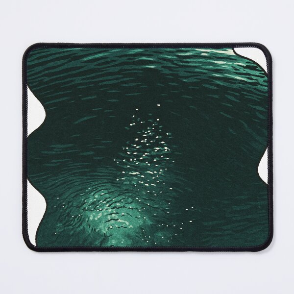 Item preview, Emerald Depths | Reflective Water Study – Retro Ukiyo-e Vibes designed and sold by GeEeN.