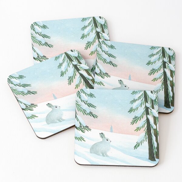 Item preview, Arctic Hare in a Frosty Norwegian Forest designed and sold by CloudReverie.