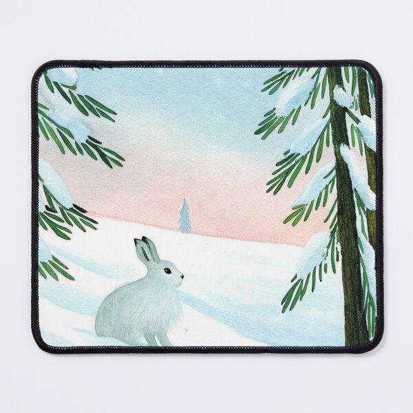 Item preview, Arctic Hare in a Frosty Norwegian Forest designed and sold by CloudReverie.