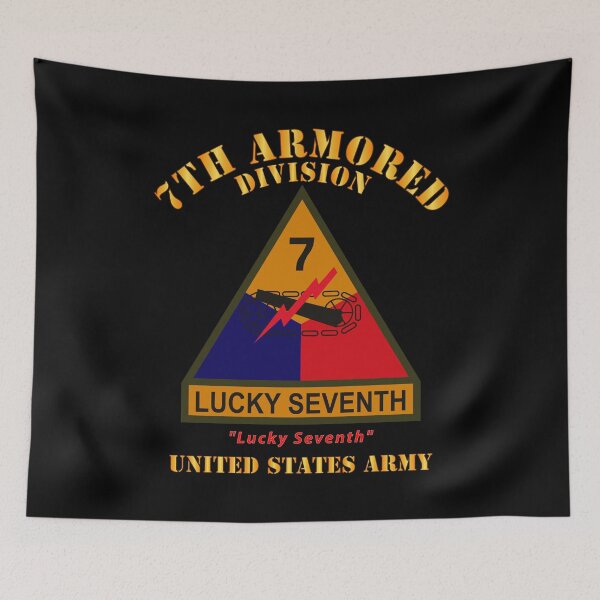 Item preview, Army - SSI - 7th Armored Division w Name Tape - Lucky Seventh - US Army X 300 designed and sold by Military Insignia Products.