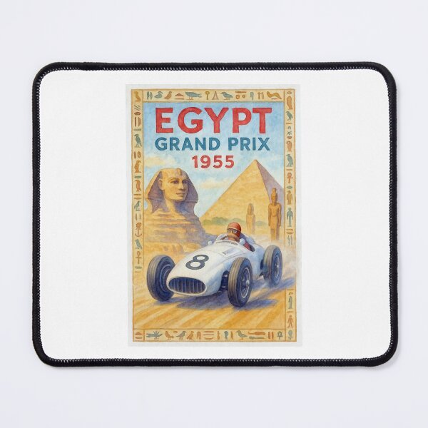 Item preview, 1955 Egypt Grand Prix designed and sold by retrographics.