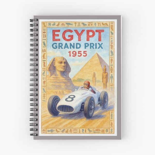 Item preview, 1955 Egypt Grand Prix designed and sold by retrographics.