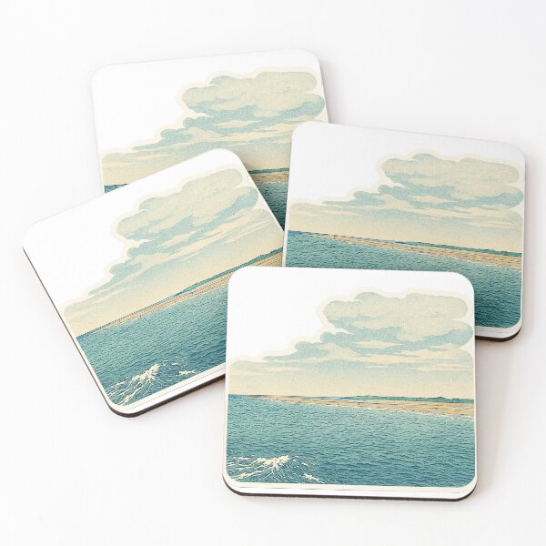 Item preview, Sandbar Serenity | Endless Horizon – Retro Ukiyo-e Vibes designed and sold by GEEEN.