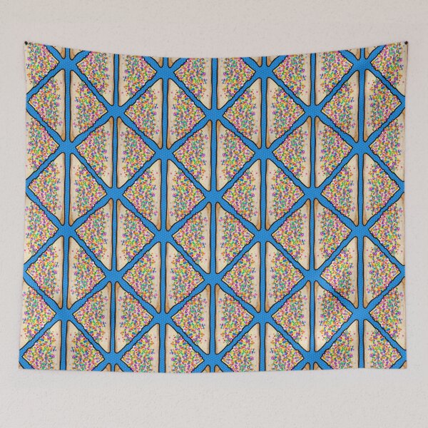 Item preview, Fairy Bread in Blue, Aussie Art Deco designed and sold by Joan and Rose.