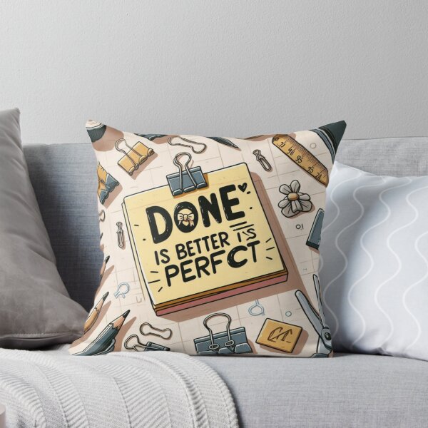 Item preview, Productivity Reminder – Done Is Better Than Perfect Sticky Note Style designed and sold by ashokreddy343.