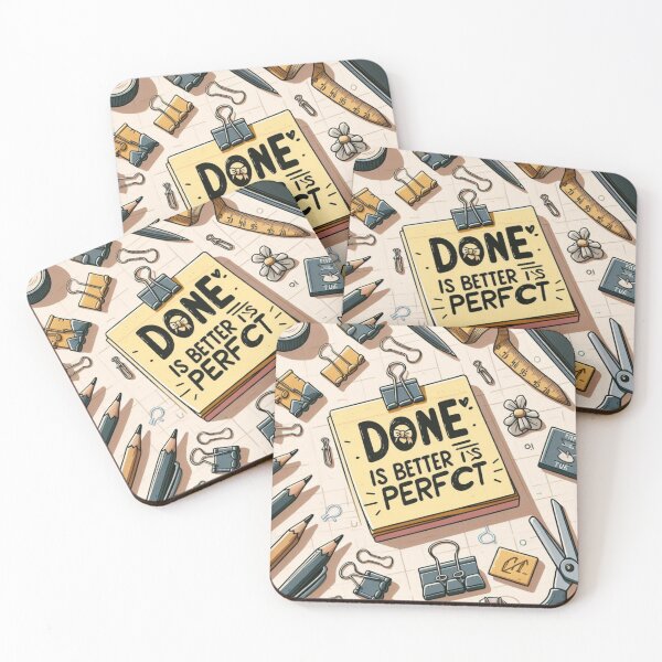 Item preview, Productivity Reminder – Done Is Better Than Perfect Sticky Note Style designed and sold by ashokreddy343.